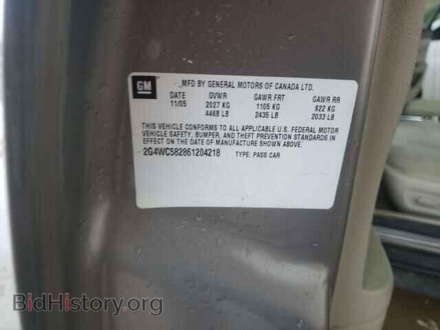 2006 BUICK LACROSSE - VIN: 2G4WC582861204218 - Фото 10