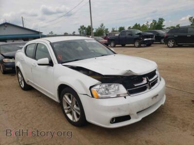 2011 Dodge AVENGER Avenger MA, белый — VIN 1B3BD1FG1BN587484, Copart