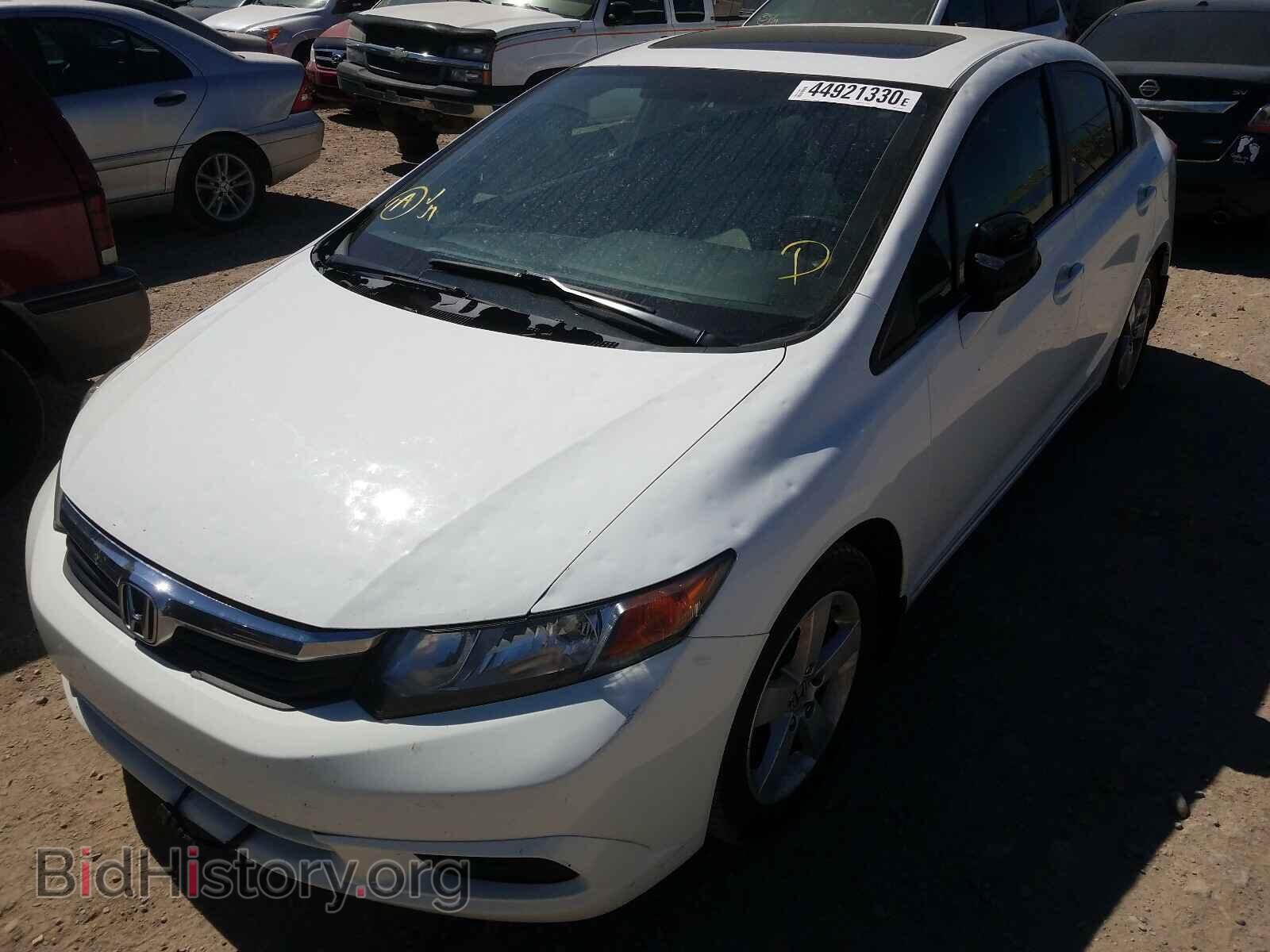2012 HONDA CIVIC - VIN: 2HGFB2F52CH035093 - Фото 2