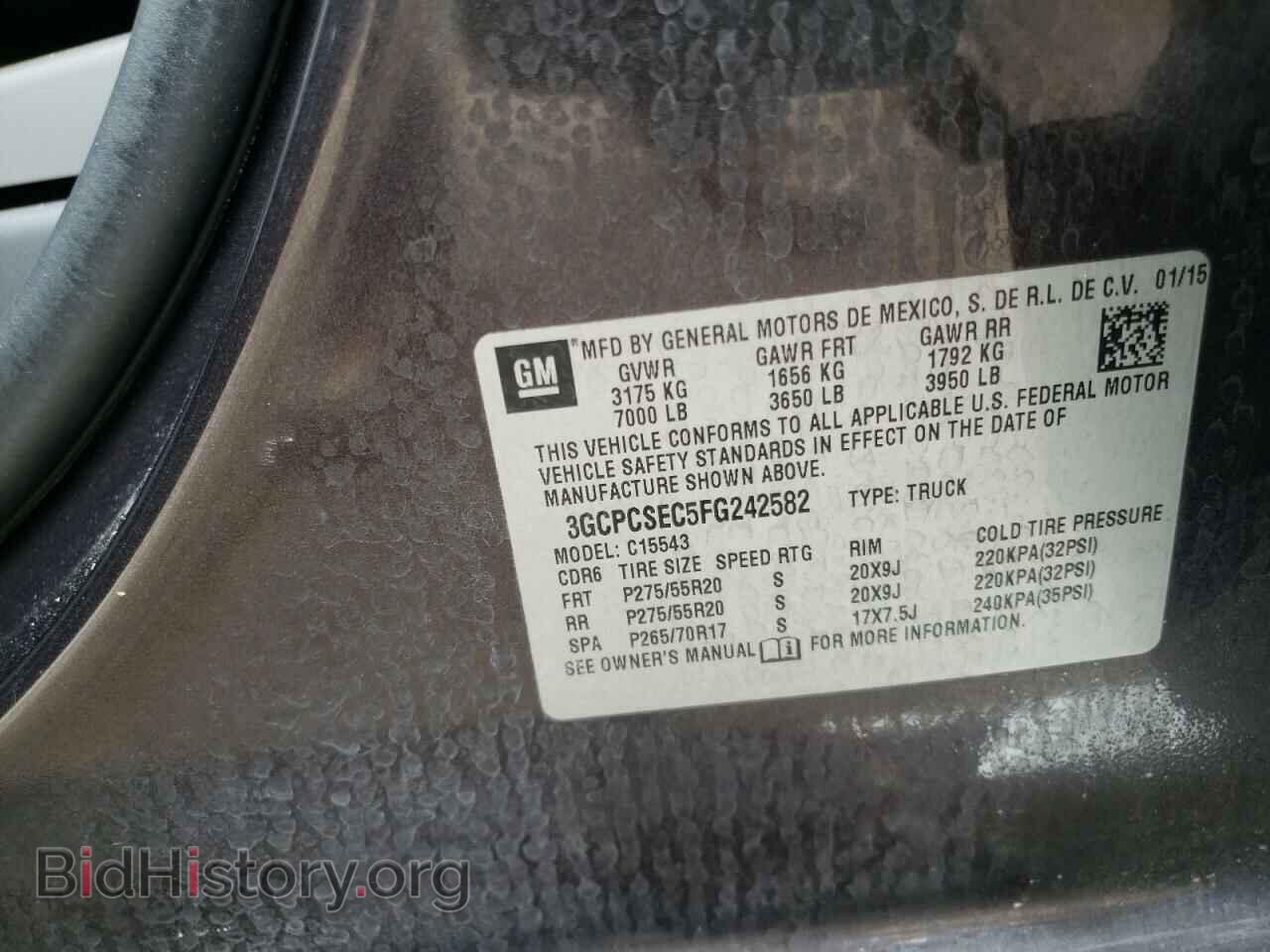 2015 CHEVROLET SILVERADO - VIN: 3GCPCSEC5FG242582 - Photo 10
