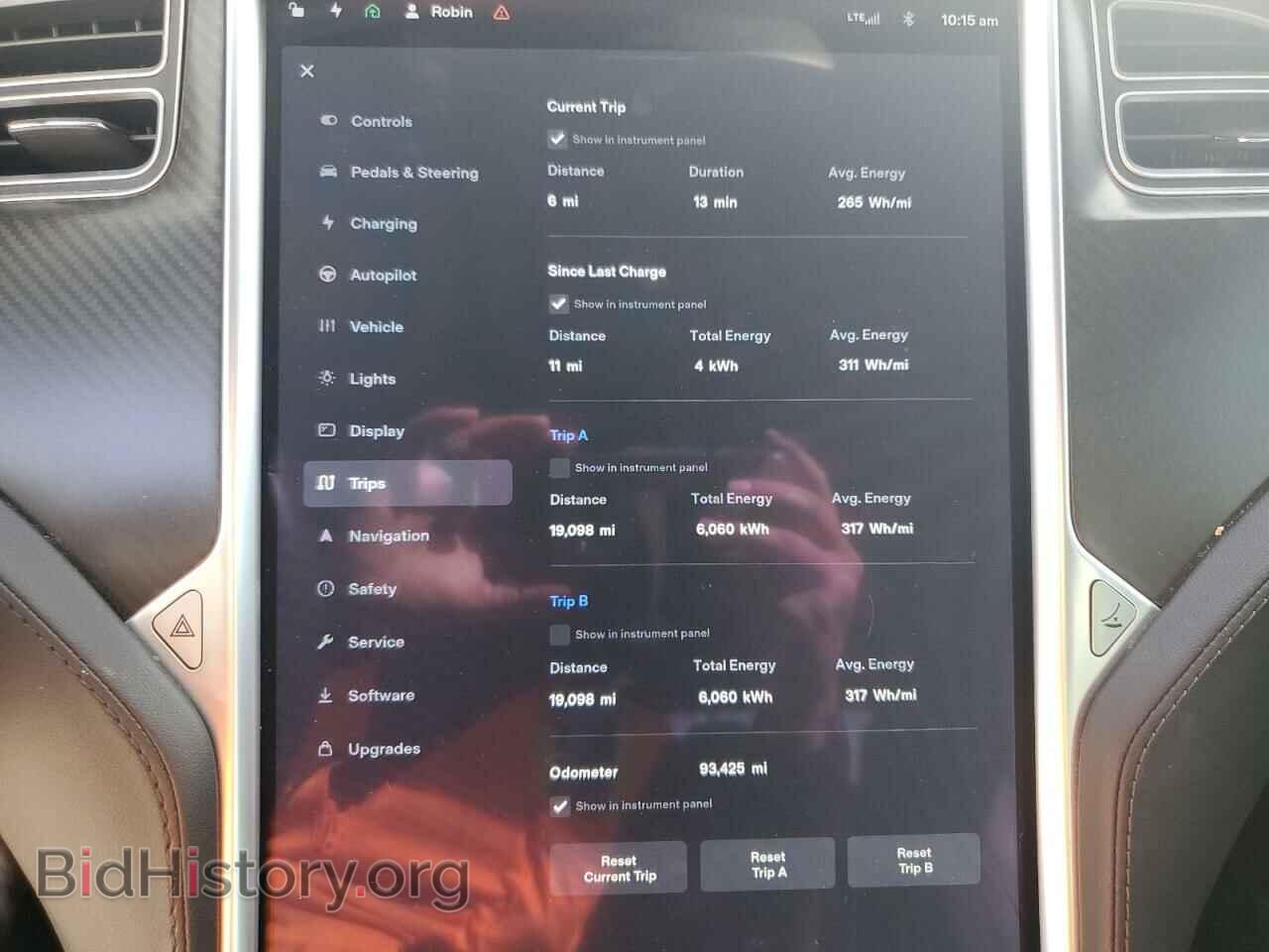 2014 TESLA MODEL S - VIN: 5YJSA1S15EFP60290 - Фото 9