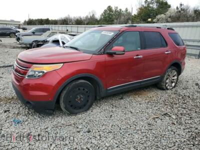 2012 Ford EXPLORER Limited, красный — VIN 1FMHK7F81CGA71069, Copart