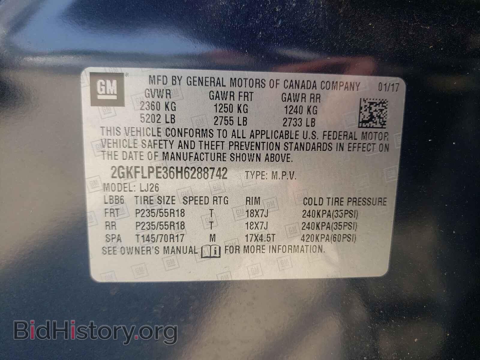 2017 GMC TERRAIN - VIN: 2GKFLPE36H6288742 - Фото 10