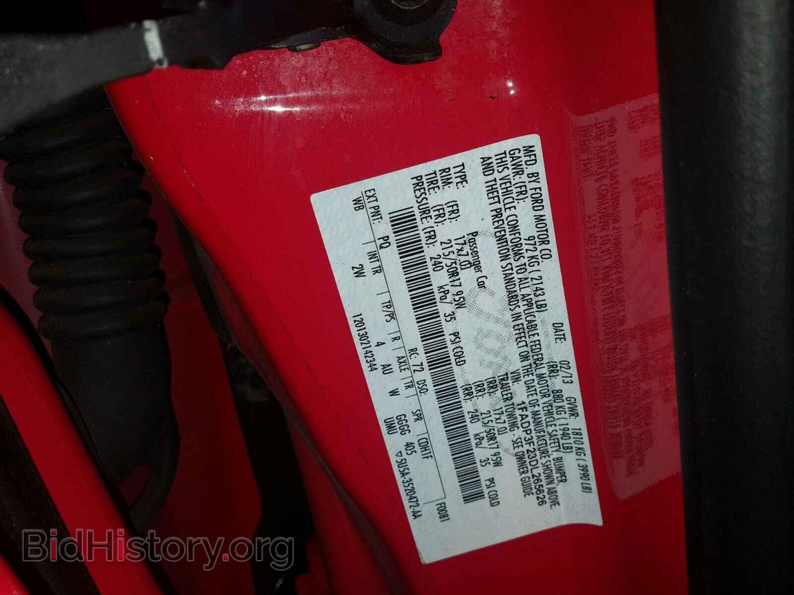 2013 FORD FOCUS - VIN: 1FADP3F23DL265626 - Фото 10