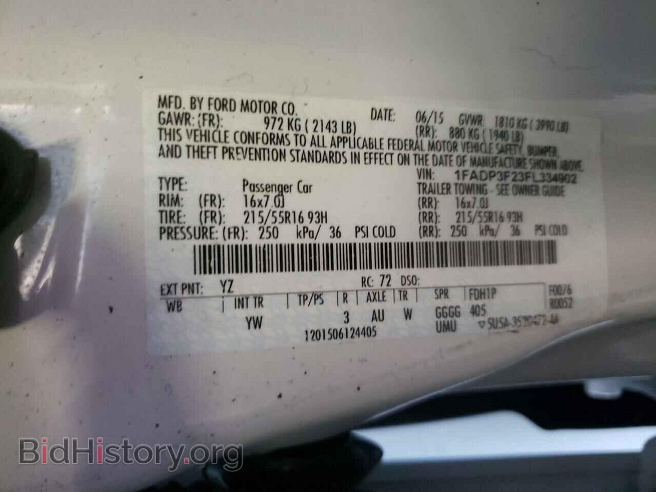 2015 FORD FOCUS - VIN: 1FADP3F23FL334902 - Photo 10