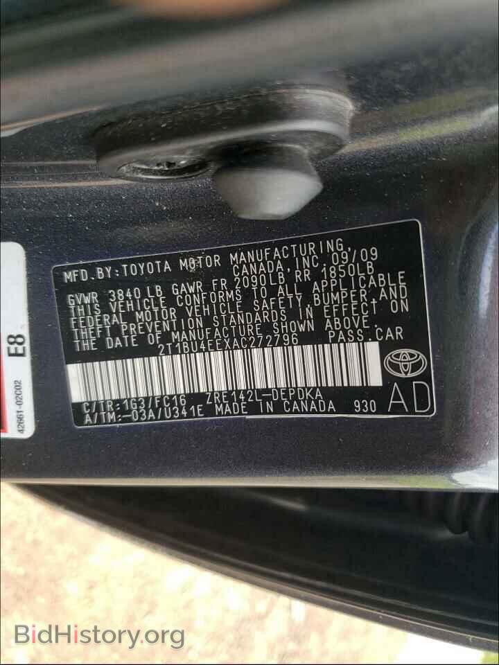 2010 TOYOTA COROLLA - VIN: 2T1BU4EEXAC272796 - Photo 10