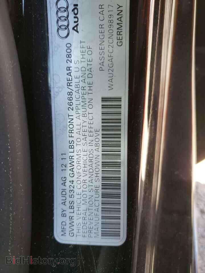 2012 AUDI A7 - VIN: WAU2GAFC2CN098917 - Фото 10