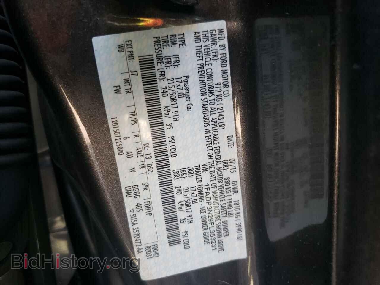 2015 FORD FOCUS - VIN: 1FADP3N29FL353231 - Фото 10