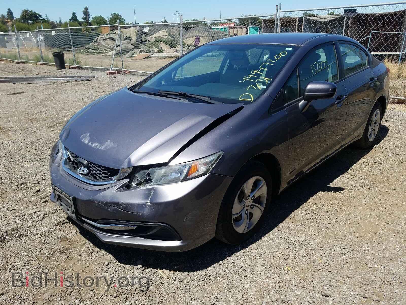 2014 HONDA CIVIC - VIN: 19XFB2F51EE210611 - Фото 2