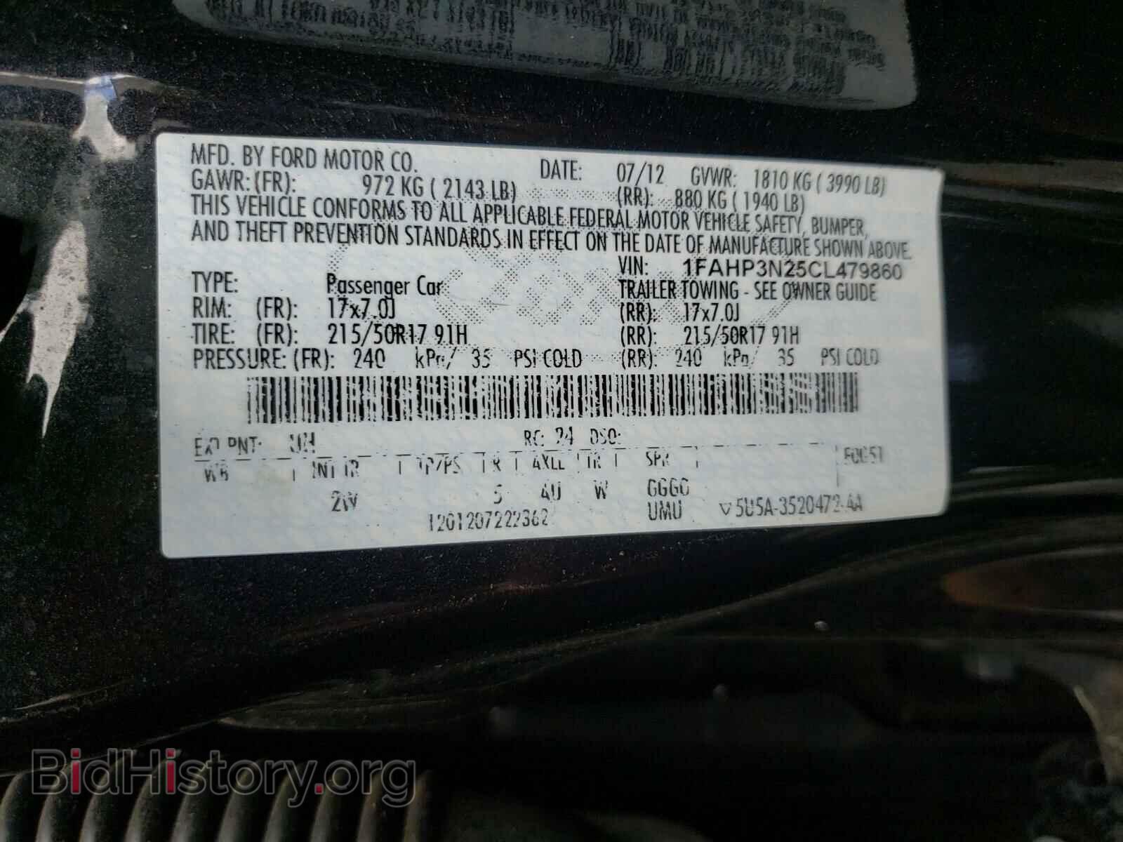 2012 FORD FOCUS - VIN: 1FAHP3N25CL479860 - Photo 10