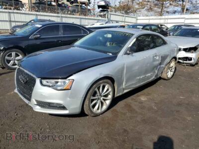 2013 Audi A5 Premium Plus, silver — VIN WAULFAFR3DA002314, Copart