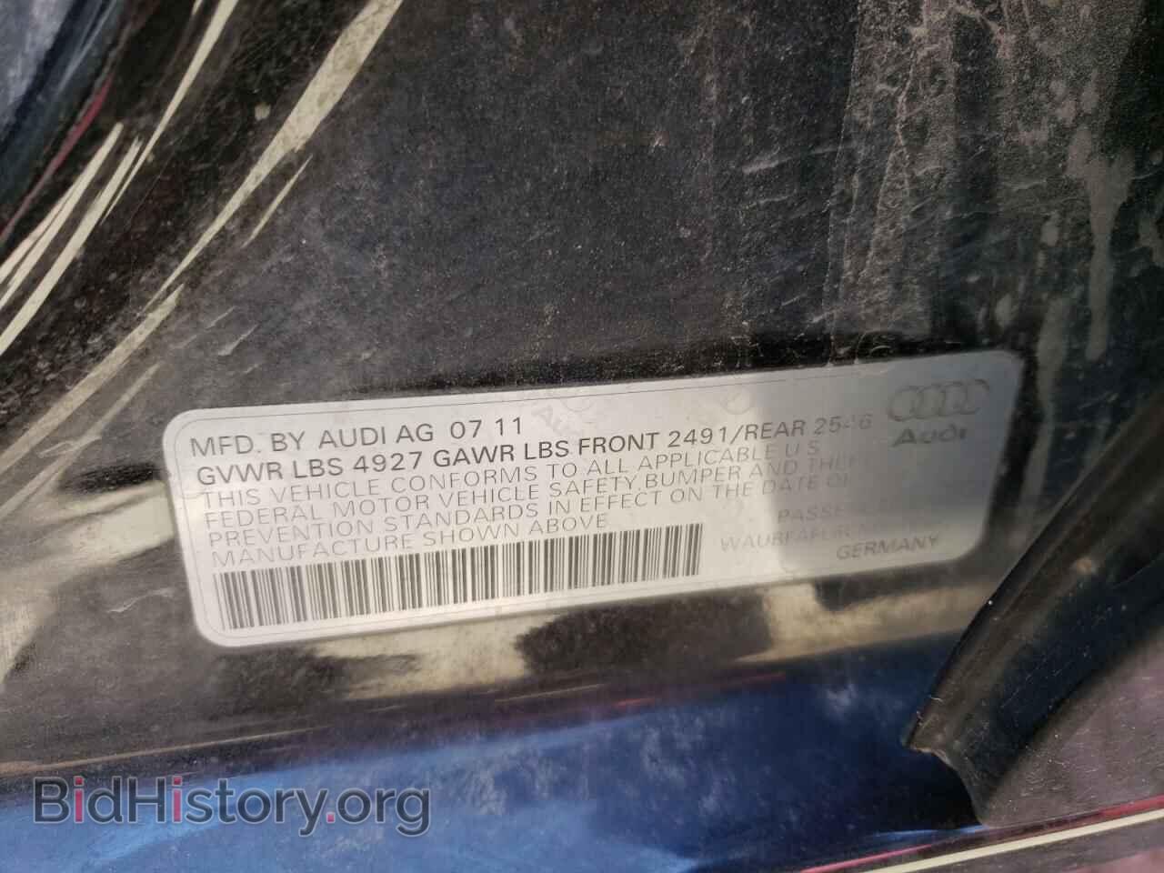 2012 AUDI A4 - VIN: WAUBFAFL6CN004864 - Фото 10