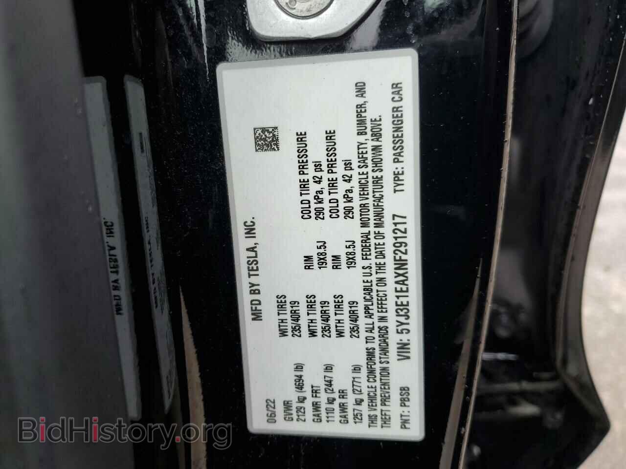 2022 TESLA MODEL 3 - VIN: 5YJ3E1EAXNF291217 - Photo 13
