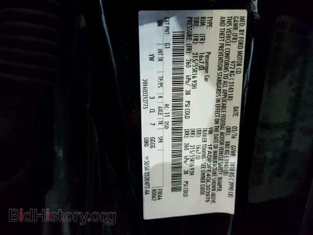 2016 FORD FOCUS - VIN: 1FADP3FE4GL303976 - Photo 10