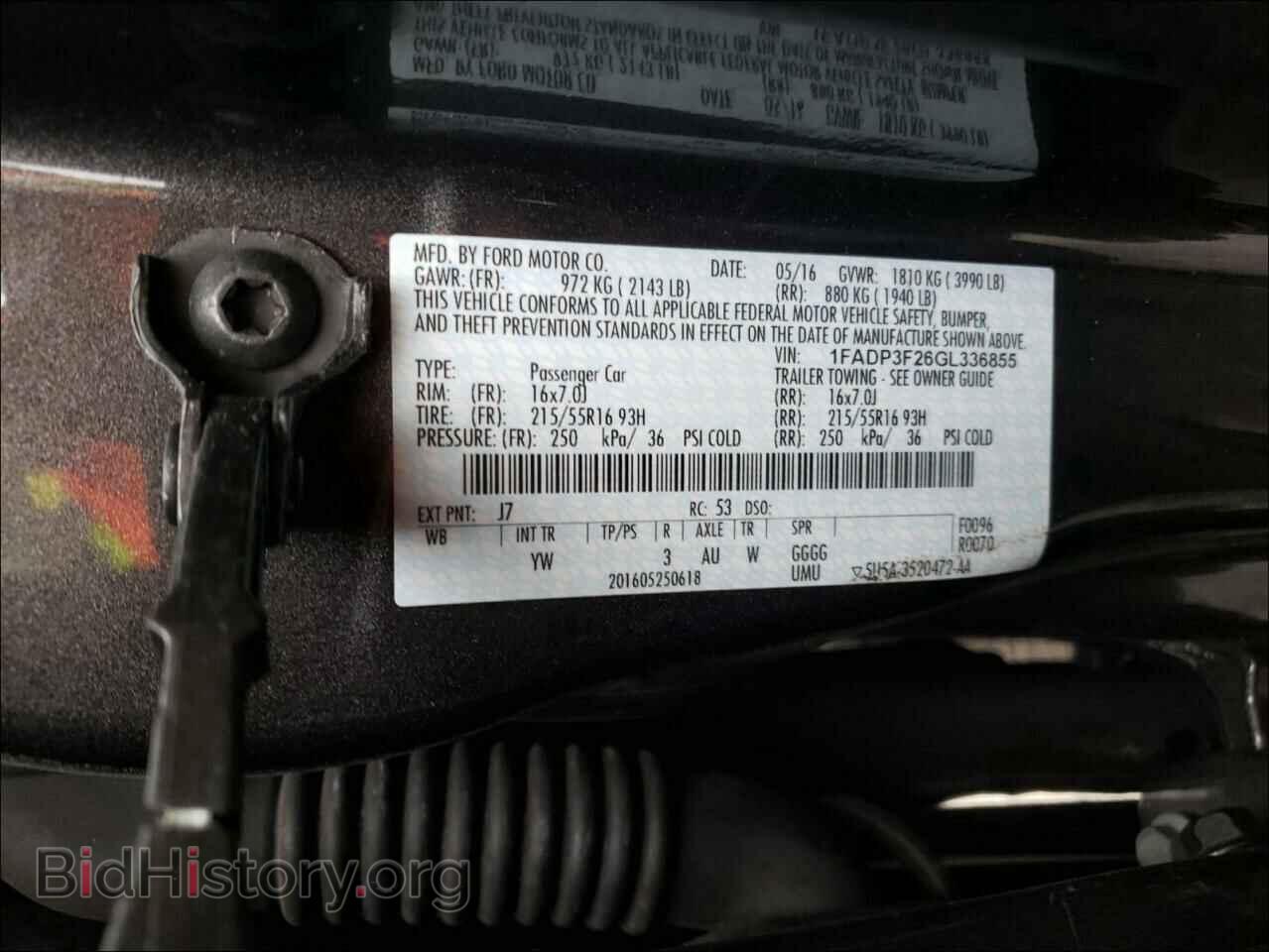 2016 FORD FOCUS - VIN: 1FADP3F26GL336855 - Photo 10