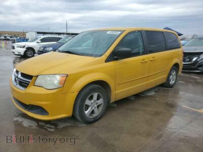 2011 Dodge CARAVAN Express, yellow — VIN 2D4RN4DG0BR618714, Copart