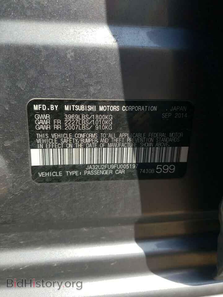 2015 MITSUBISHI LANCER - VIN: JA32U2FU9FU005197 - Фото 10