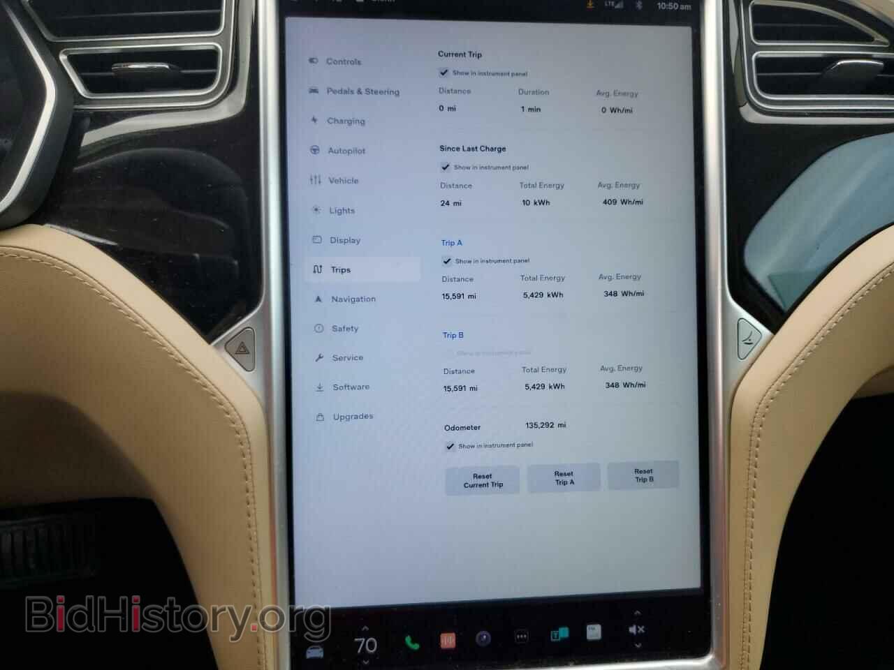 2015 TESLA MODEL S - VIN: 5YJSA1E23FF117345 - Фото 9