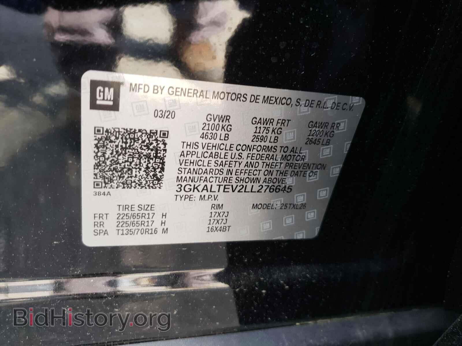 2020 GMC TERRAIN - VIN: 3GKALTEV2LL276645 - Фото 10