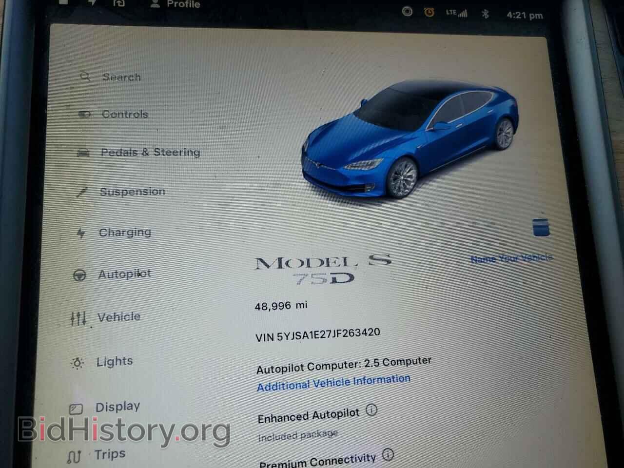 2018 TESLA MODEL S - VIN: 5YJSA1E27JF263420 - Photo 9