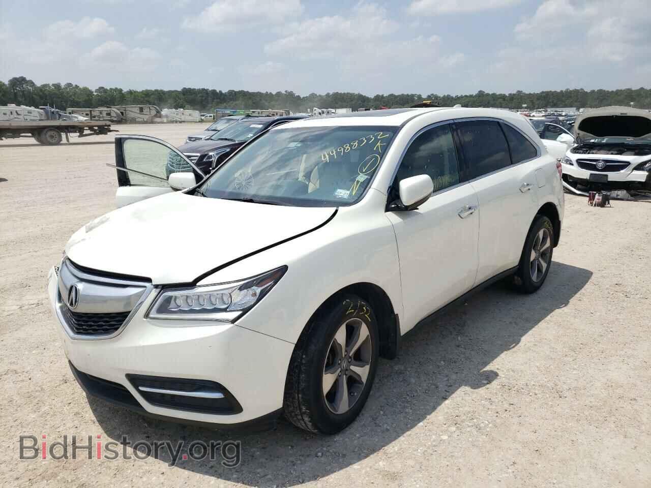 2016 ACURA MDX - VIN: 5FRYD3H27GB016334 - Фото 2