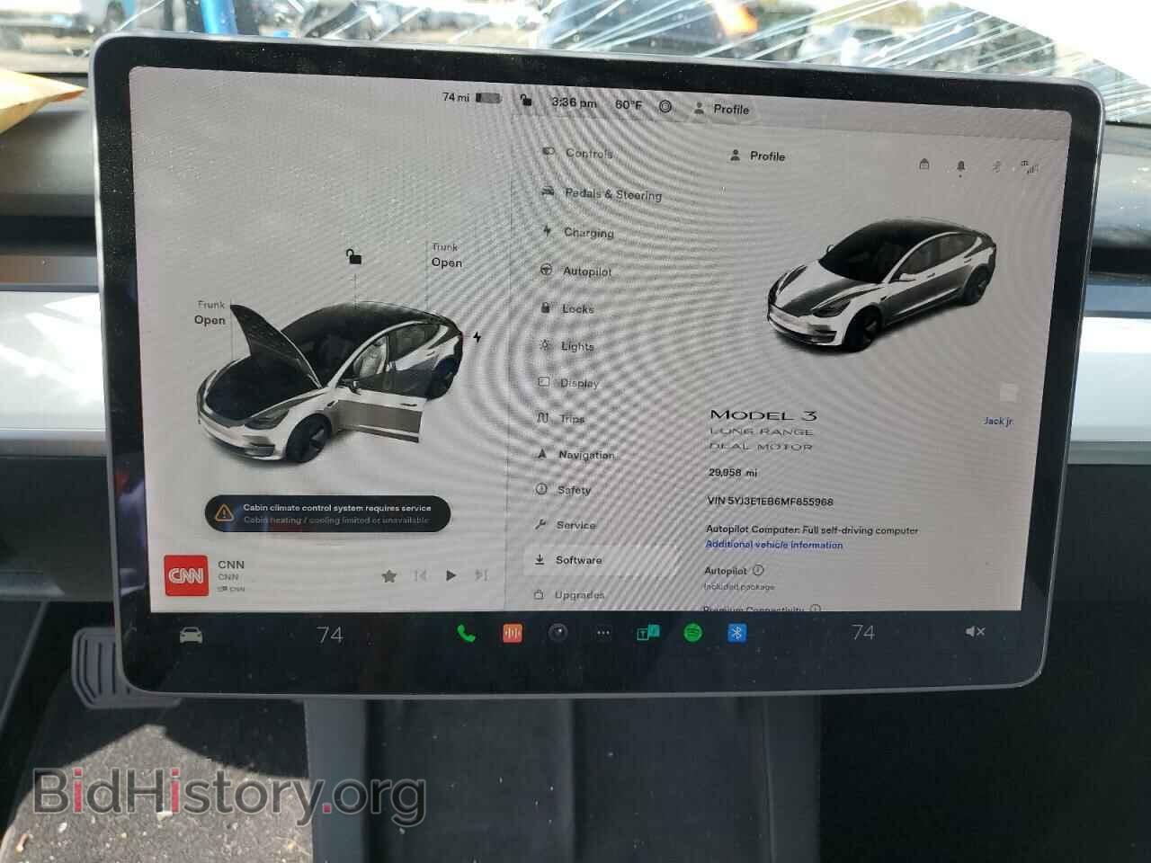2021 TESLA MODEL 3 - VIN: 5YJ3E1EB6MF855968 - Фото 9