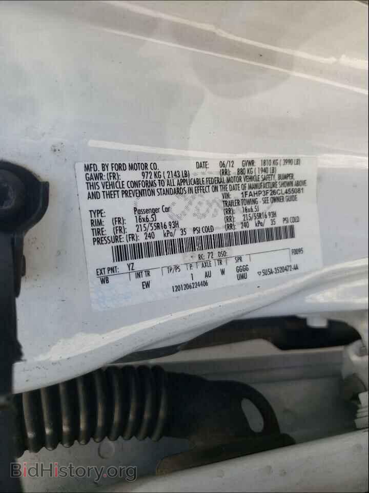 2012 FORD FOCUS - VIN: 1FAHP3F26CL455081 - Фото 10