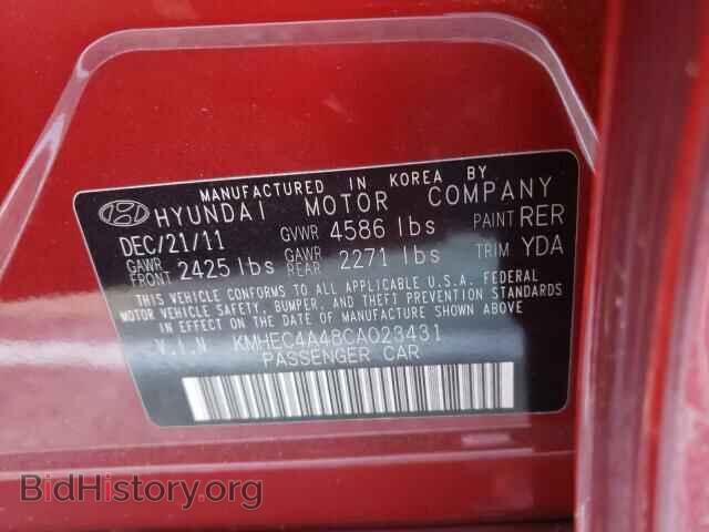 2012 HYUNDAI SONATA - VIN: KMHEC4A48CA023431 - Фото 10