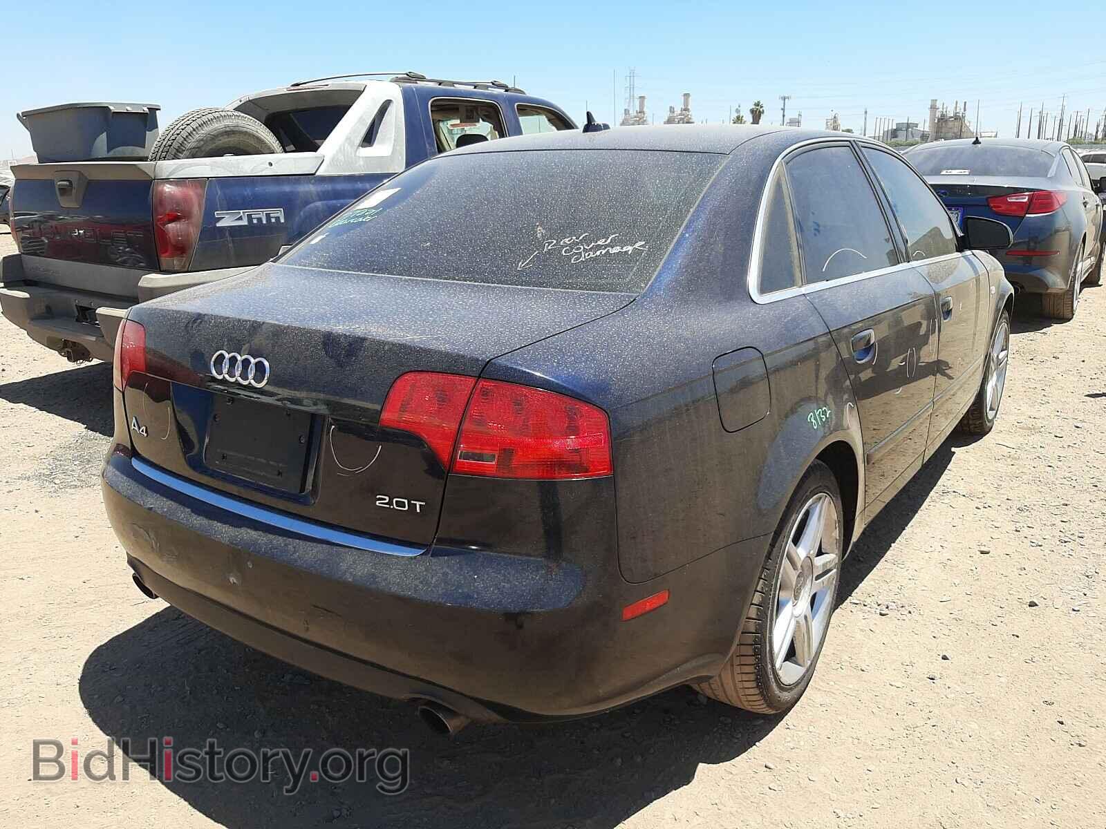 2007 AUDI A4 - VIN: WAUAF78E77A127356 - Фото 4
