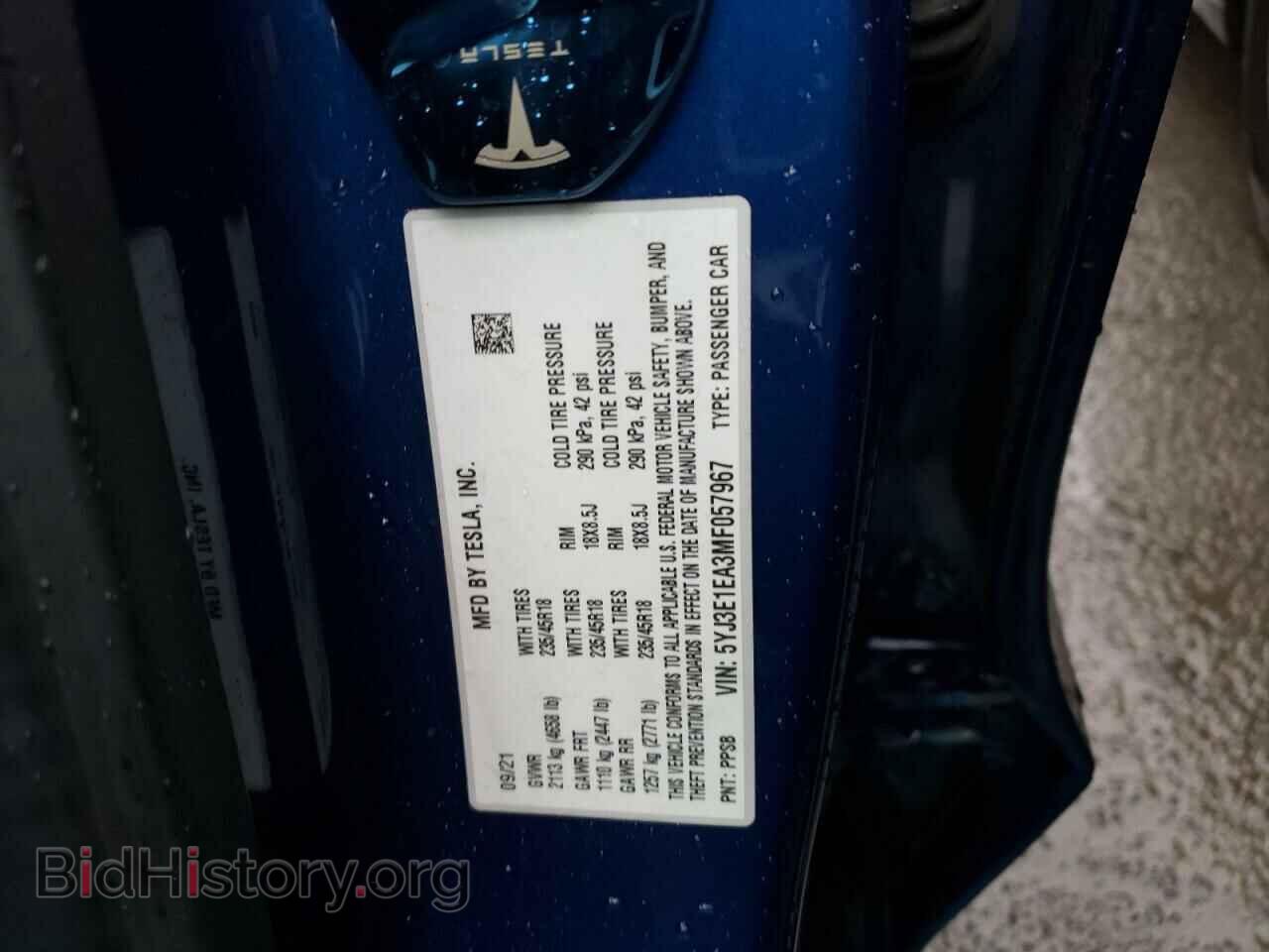 2021 TESLA MODEL 3 - VIN: 5YJ3E1EA3MF057967 - Photo 12