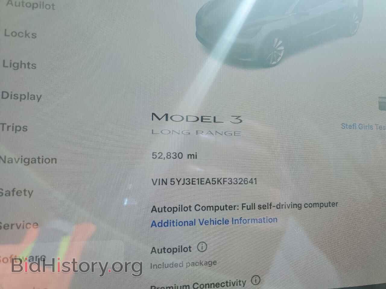 2019 TESLA MODEL 3 - VIN: 5YJ3E1EA5KF332641 - Фото 9