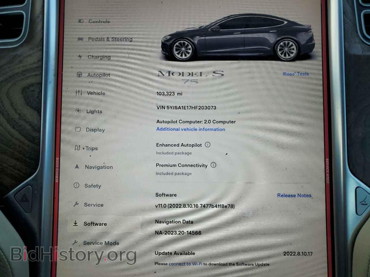 2017 TESLA MODEL S - VIN: 5YJSA1E17HF203073 - Photo 9