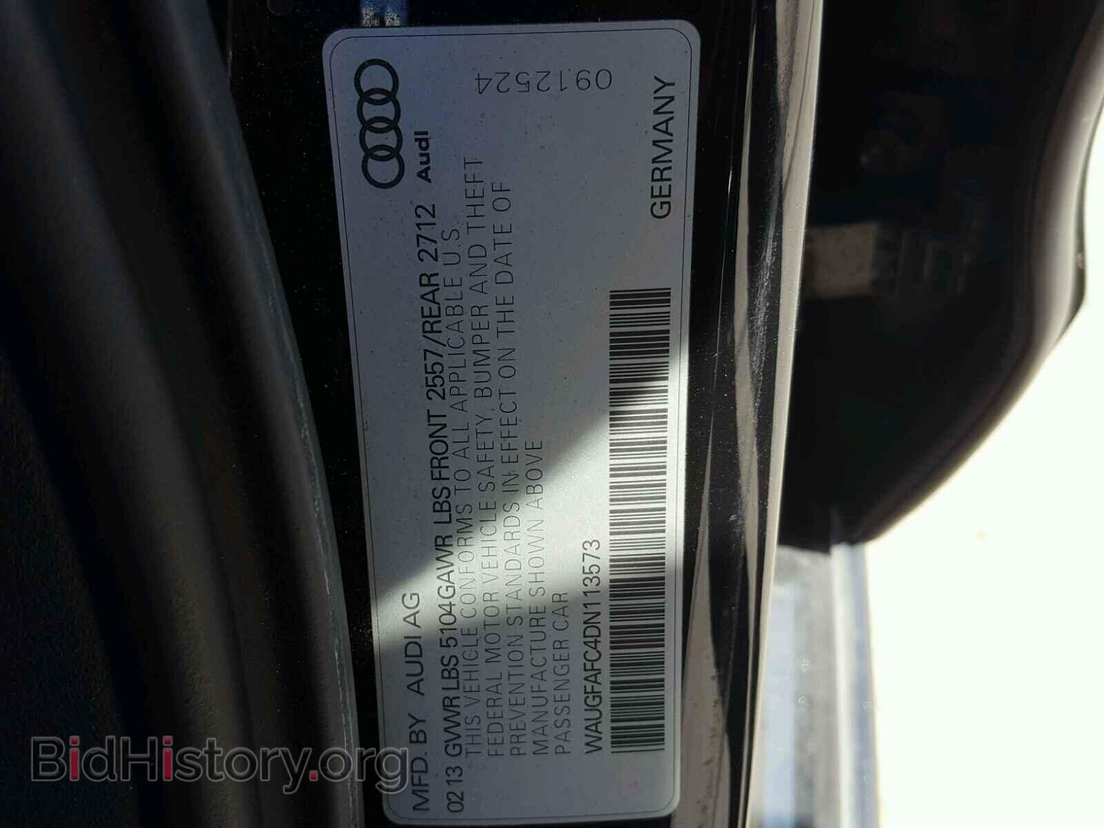 2013 AUDI A6 - VIN: WAUGFAFC4DN113573 - Photo 10
