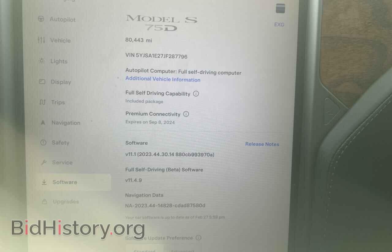 2018 TESLA MODEL S - VIN: 5YJSA1E27JF287796 - Photo 8