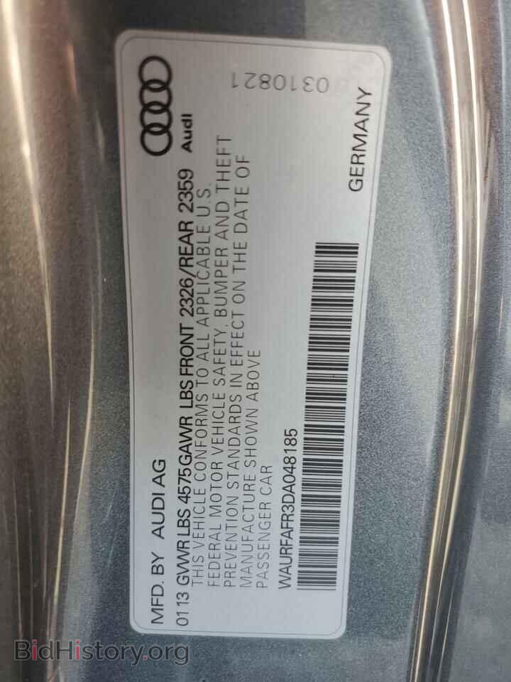 2013 AUDI A5 - VIN: WAURFAFR3DA048185 - Фото 13