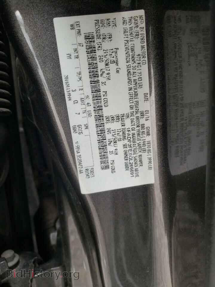 2016 FORD FOCUS - VIN: 1FADP3FEXGL266691 - Фото 10