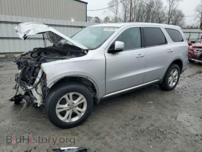 2012 Dodge DURANGO SXT, silver — VIN 1C4RDJAG6CC106095, Copart