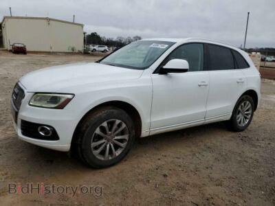 2014 Audi Q5 Premium, белый — VIN WA1CFAFP7EA059287, Copart