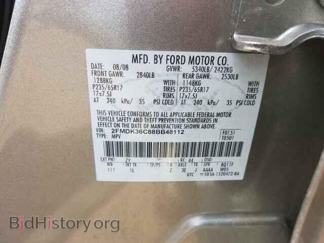 2008 FORD EDGE - VIN: 2FMDK36C88BB48112 - Фото 10
