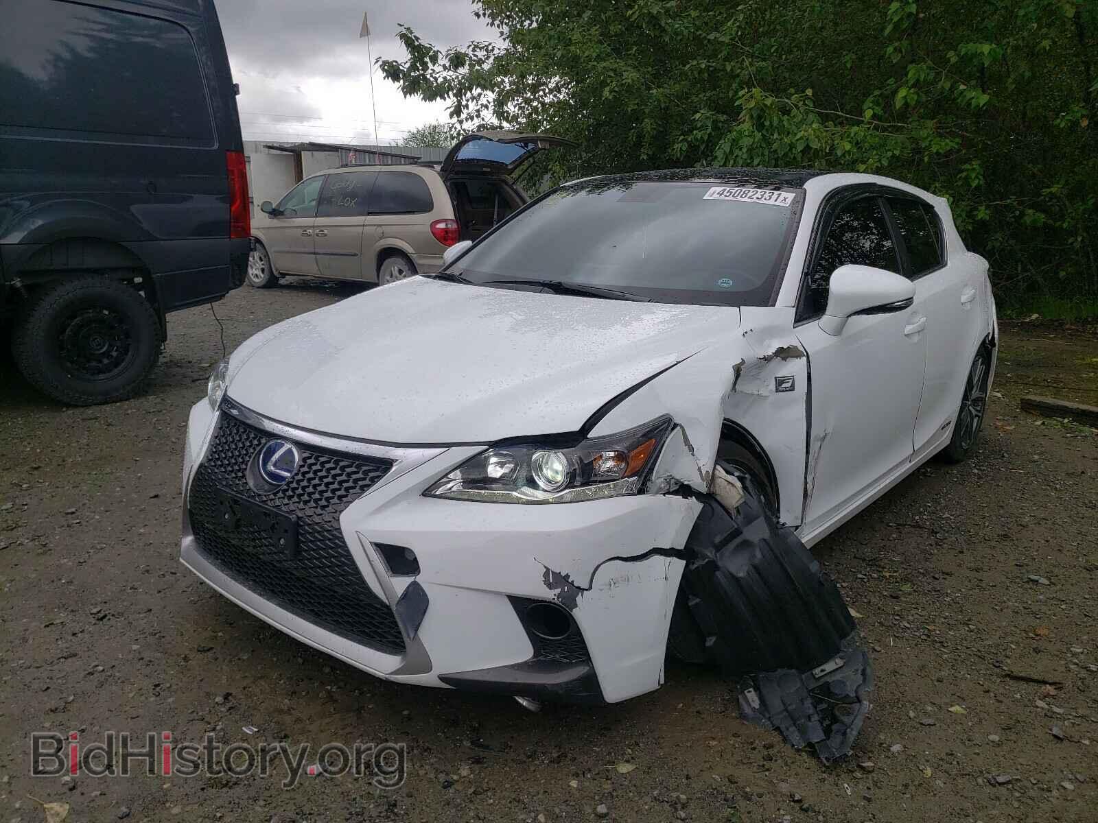 2014 LEXUS CT 200 - VIN: JTHKD5BH4E2204498 - Фото 2
