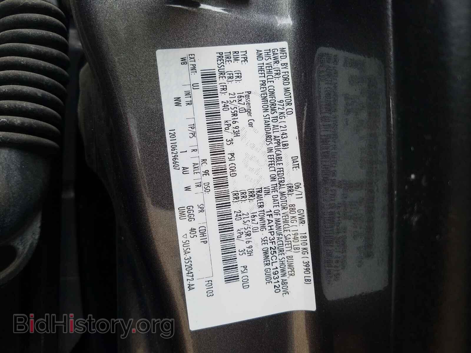 2012 FORD FOCUS - VIN: 1FAHP3F25CL193120 - Фото 10