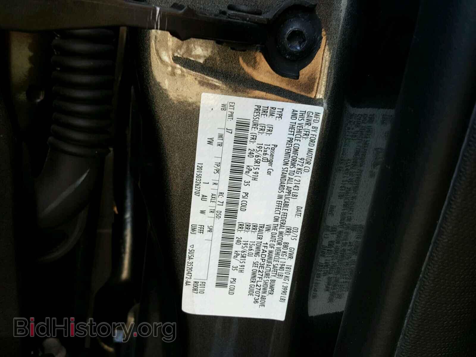 2015 FORD FOCUS - VIN: 1FADP3E27FL270736 - Photo 10