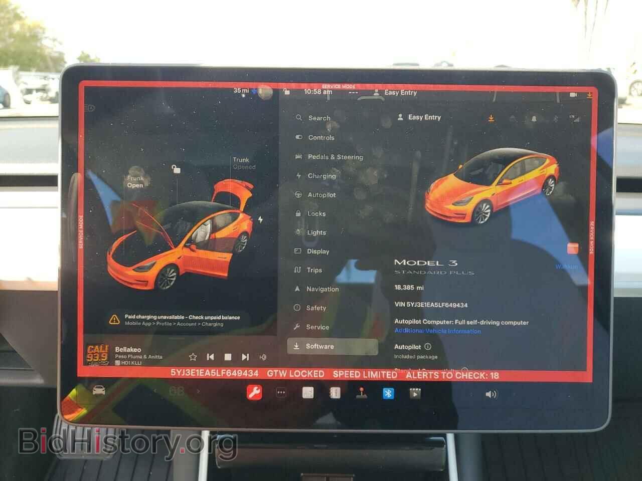 2020 TESLA MODEL 3 - VIN: 5YJ3E1EA5LF649434 - Фото 9