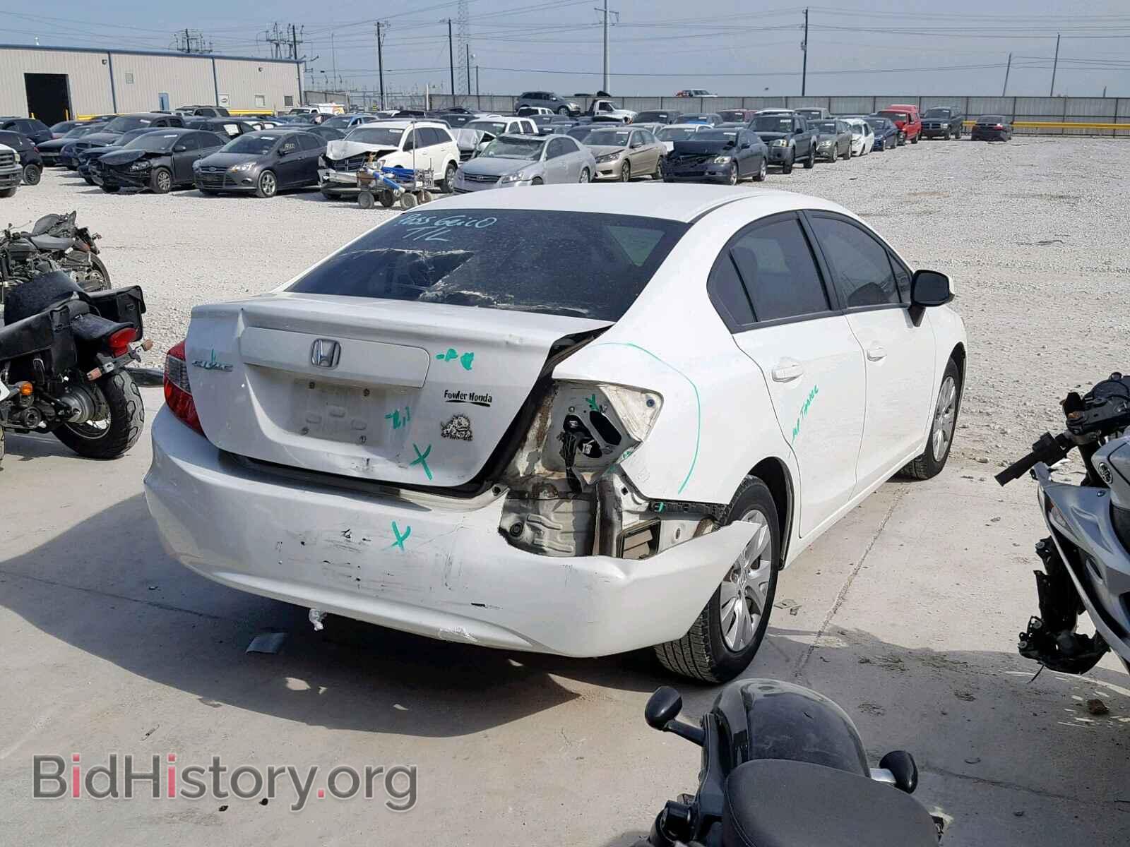 2012 HONDA CIVIC LX - VIN: 2HGFB2F55CH309130 - Фото 4