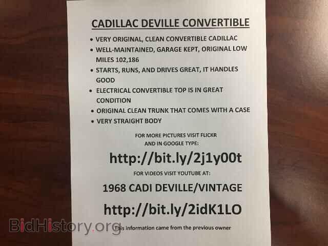1968 CADILLAC DEVILLE - VIN: F8235405 - Photo 10