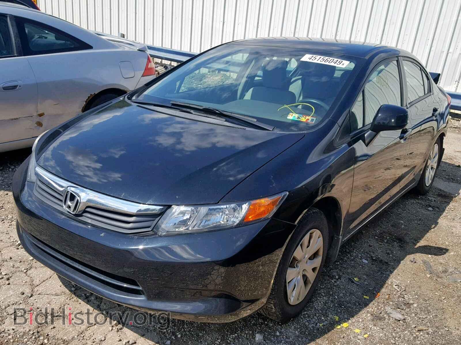2012 HONDA CIVIC LX - VIN: 2HGFB2F52CH526148 - Фото 2