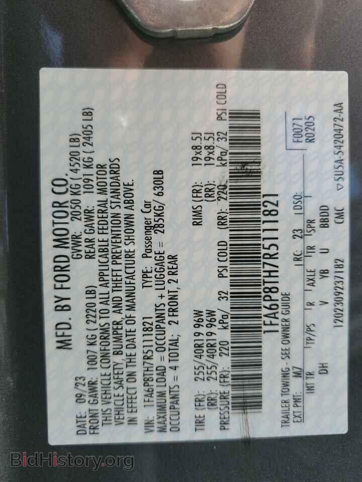 2024 FORD ALL Models - VIN: 1FA6P8TH7R5111821 - Photo 12