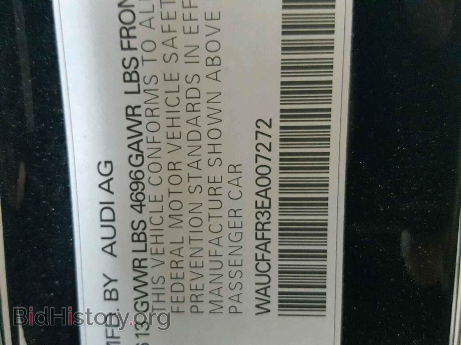 2014 AUDI A5 PREMIUM - VIN: WAUCFAFR3EA007272 - Photo 10