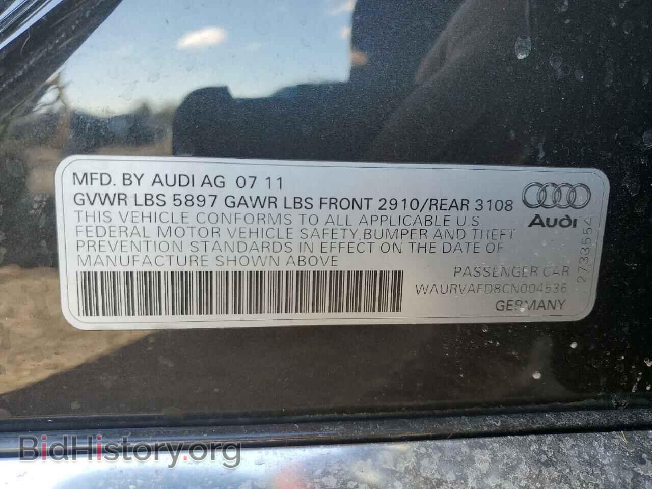 2012 AUDI A8 - VIN: WAURVAFD8CN004536 - Photo 14