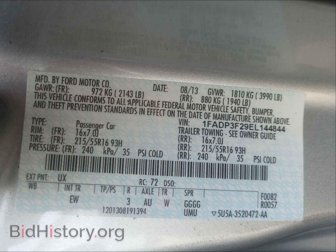 2014 FORD FOCUS - VIN: 1FADP3F29EL144844 - Photo 10